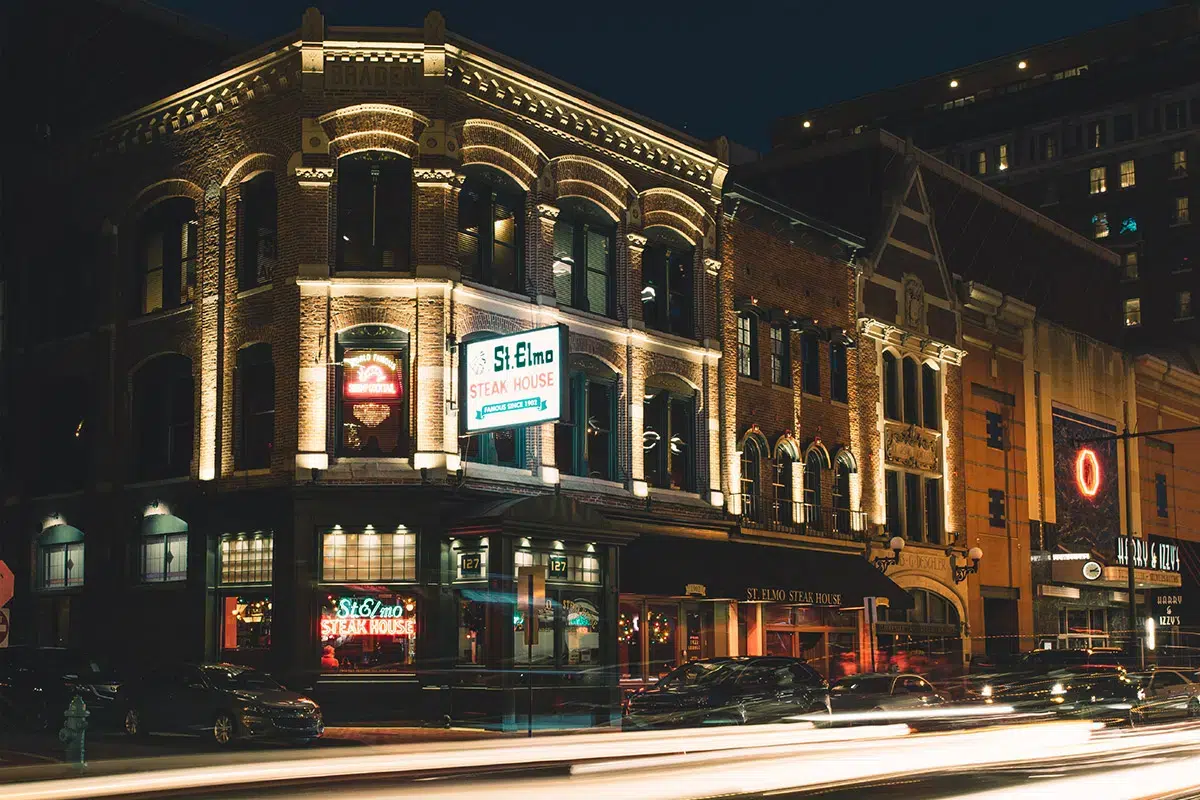 St. Elmo Steak House building exterior