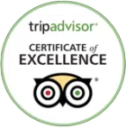 Trip Advisor Certificate of Excellence